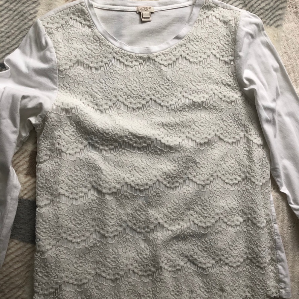 Lace J.Crew long sleeve